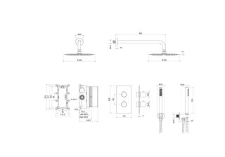 Душевая система Aquatek Европа AQ1376CR хром